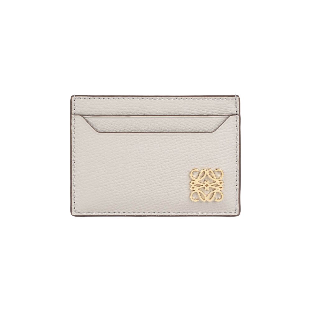 【LOEWE】Anagram 卵石紋小牛皮純色卡夾(淺灰色)/ 平行輸入