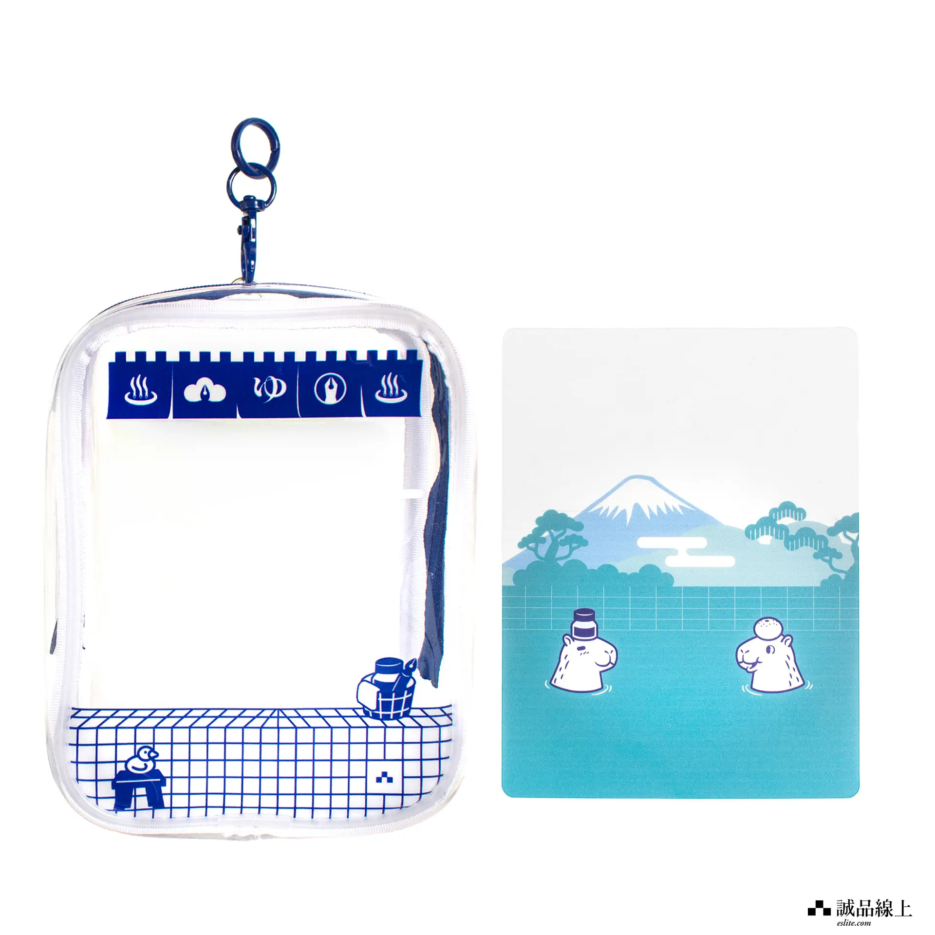 【誠品限定】書寫大眾湯湯屋收納包/ 水豚の湯