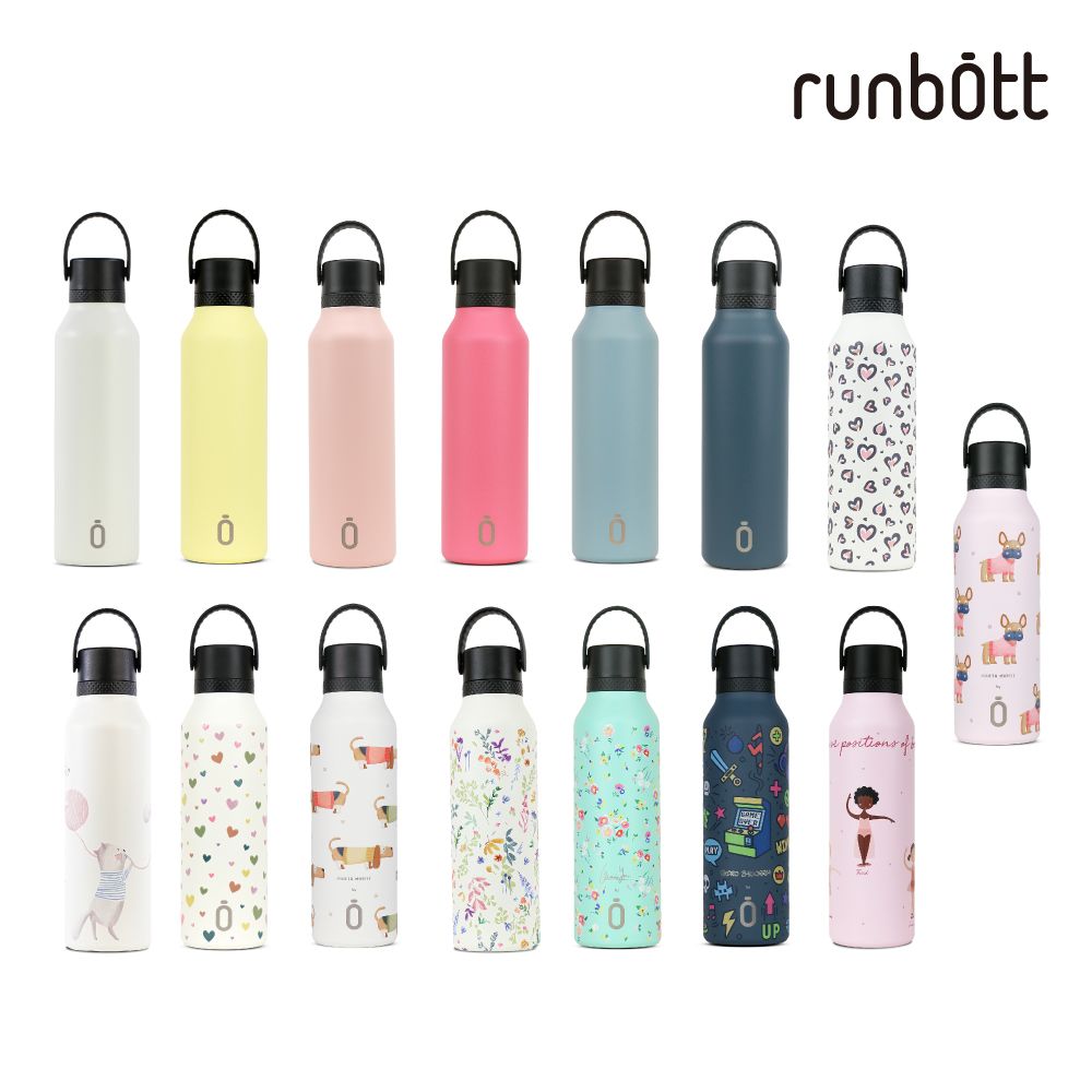 【runbott】Mii 輕量陶瓷保溫瓶600ml/ 海洋藍