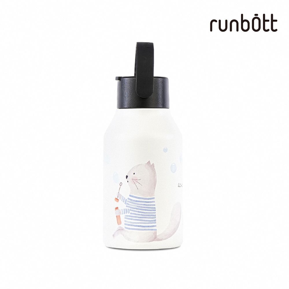 【runbott】Mii 輕量陶瓷保溫瓶350ml/ 慵懶貓咪