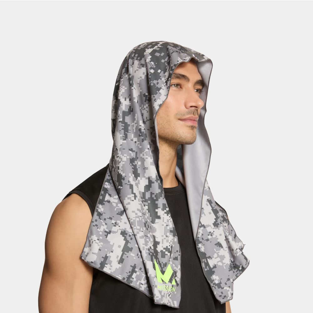 Mission 美國水冷瞬涼連帽運動巾/Hoodie Towels 迷彩色