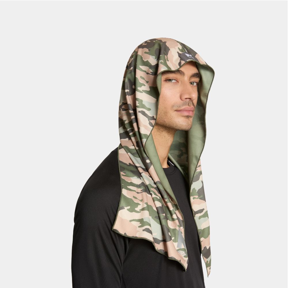 Mission 美國水冷瞬涼連帽運動巾/Hoodie Towels 叢林迷彩
