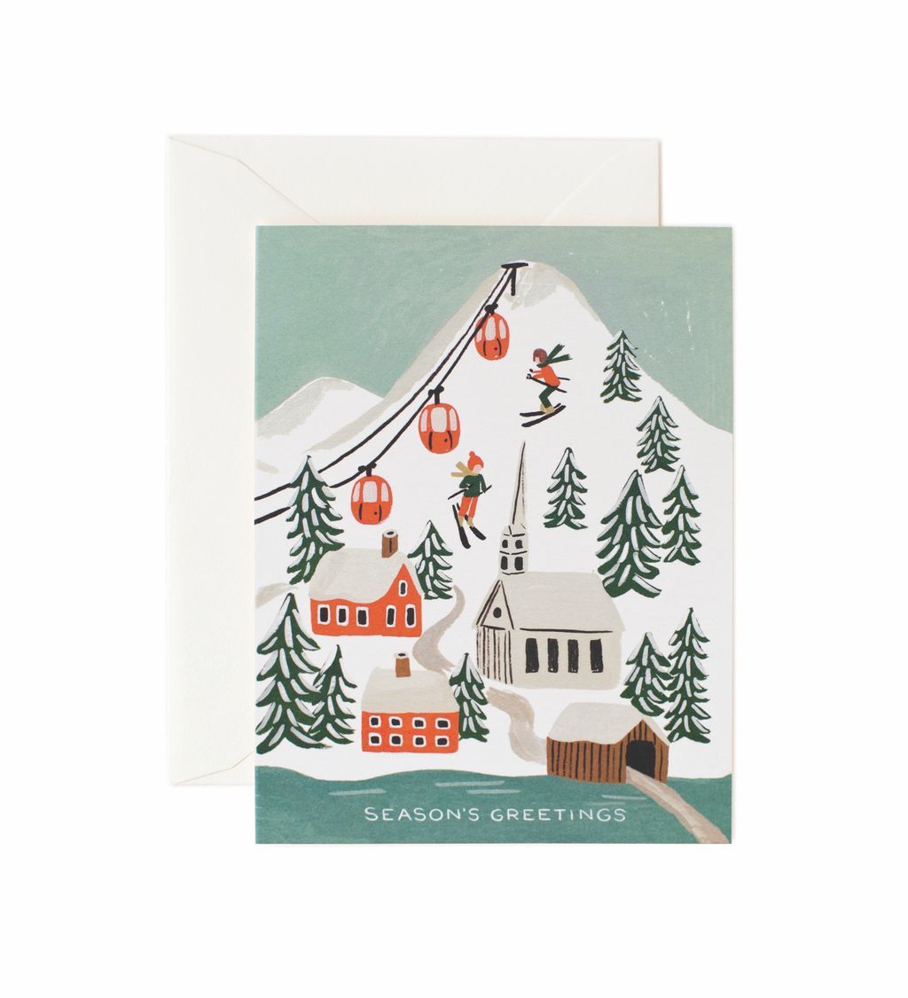 美國 RIFLE PAPER 聖誕卡/ Holiday Snow Scene