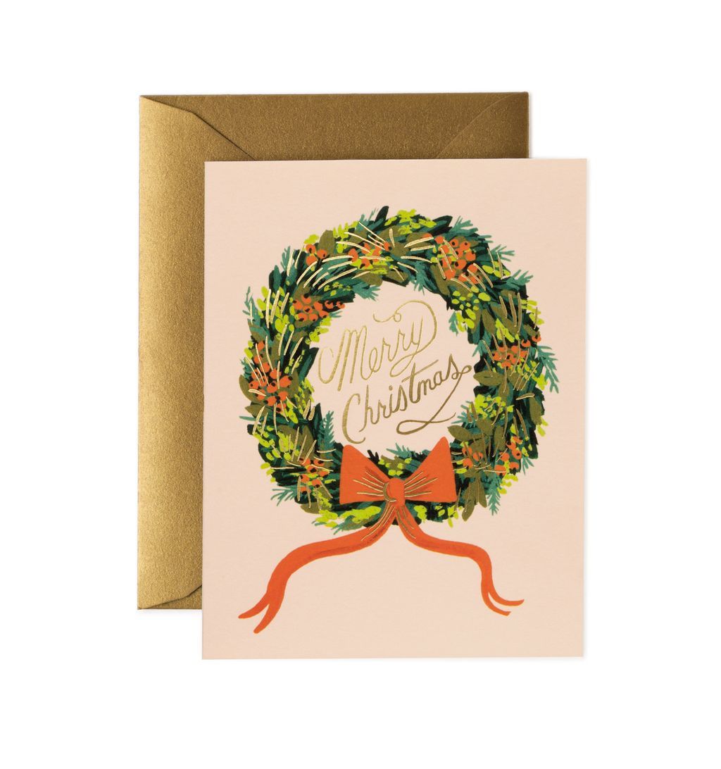 美國RIFLE PAPER 聖誕卡/ Christmas Wreath