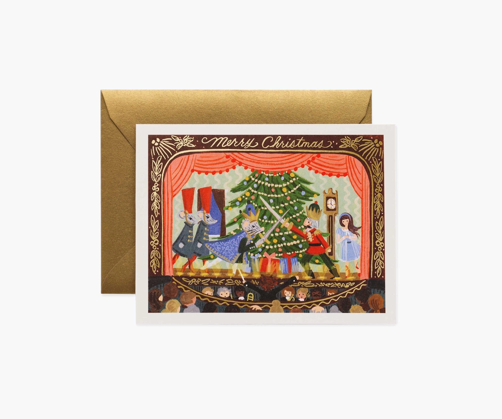 美國RIFLE PAPER 聖誕卡/ Nutcracker Christams