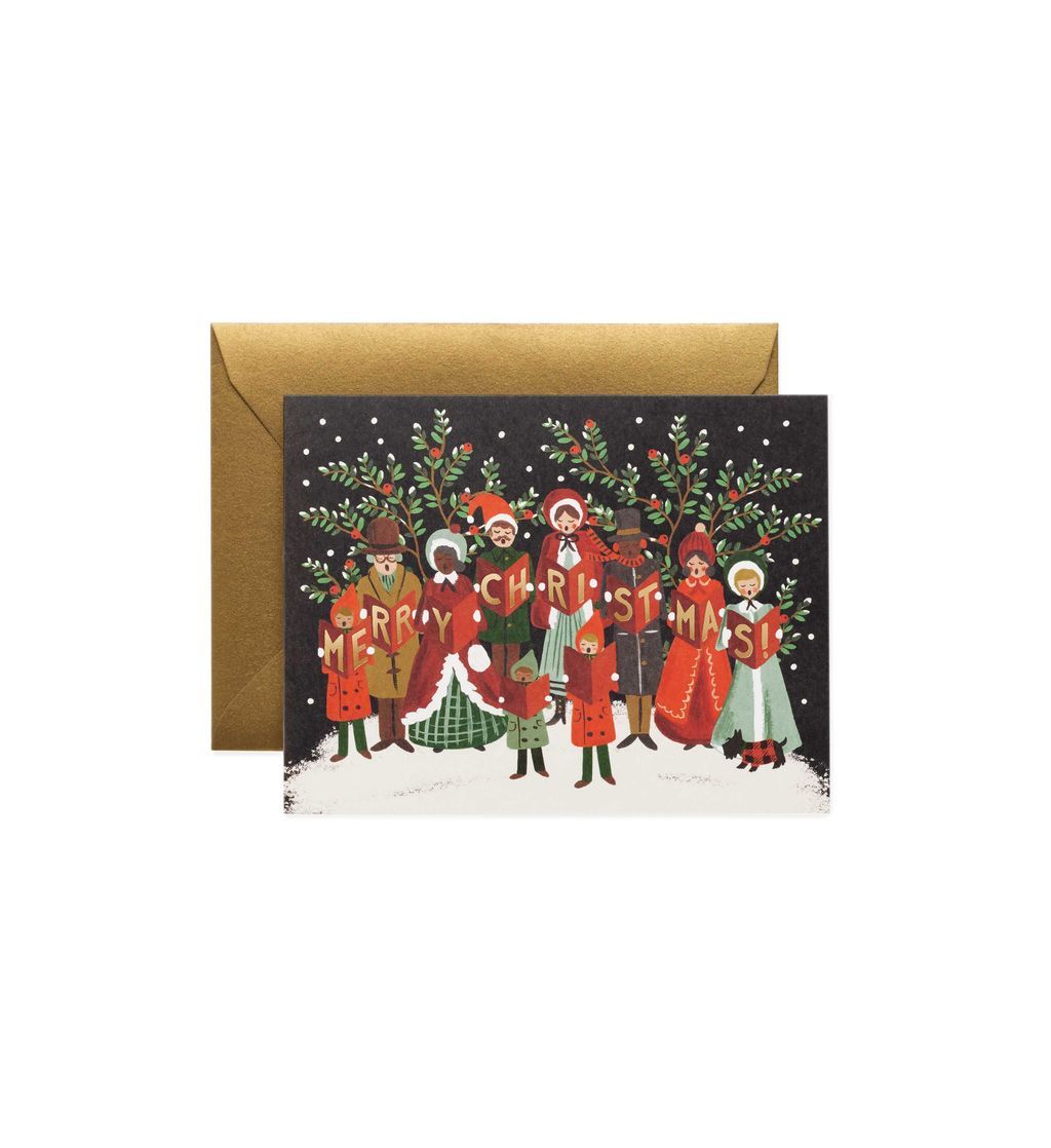 美國RIFLE PAPER 聖誕卡/ Christmas Carolers