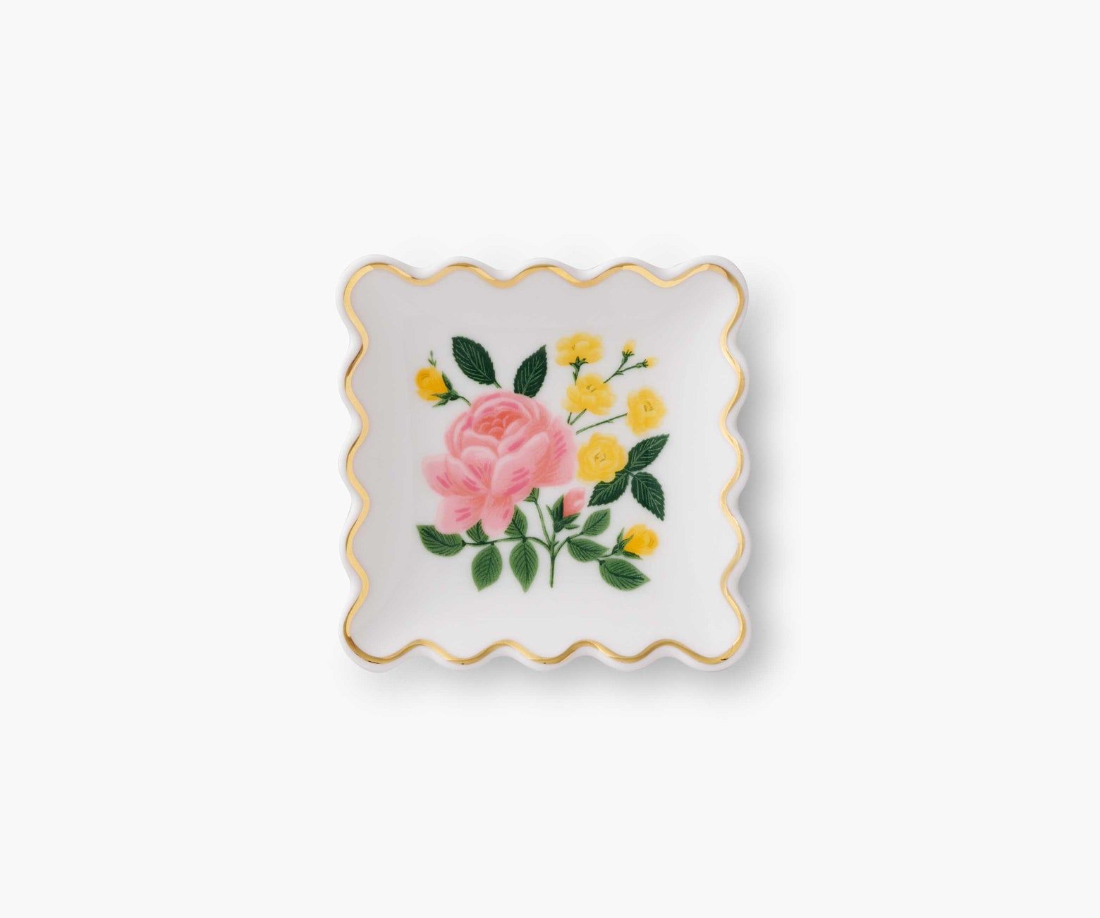 美國 RIFLE PAPER 置物托盤/ Roses Scalloped