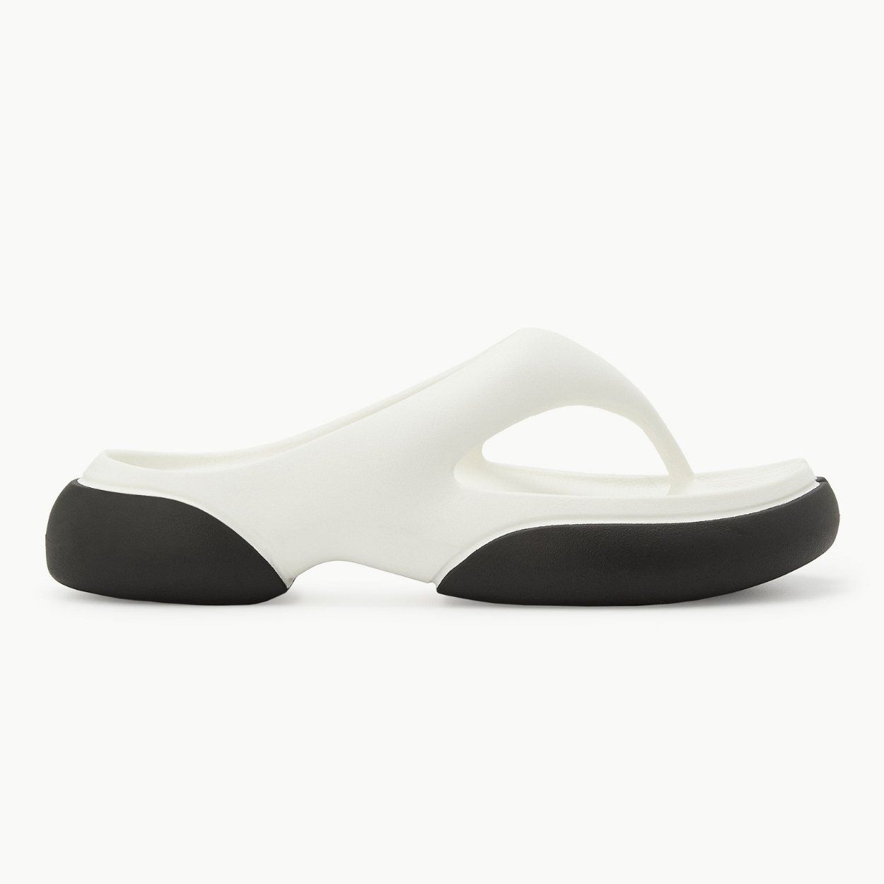 韓國 ()PAES Flipflop02 Jennie同款人字分趾拖鞋/ 白色黑底Combi/ 預購 25 cm