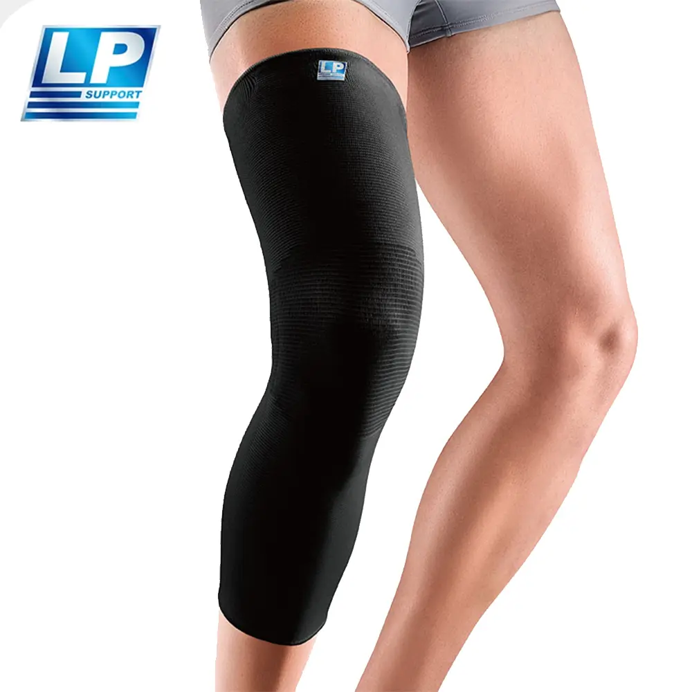 LP SUPPORT 高效伸縮全腿式膝護套 667 黑/XL/黑