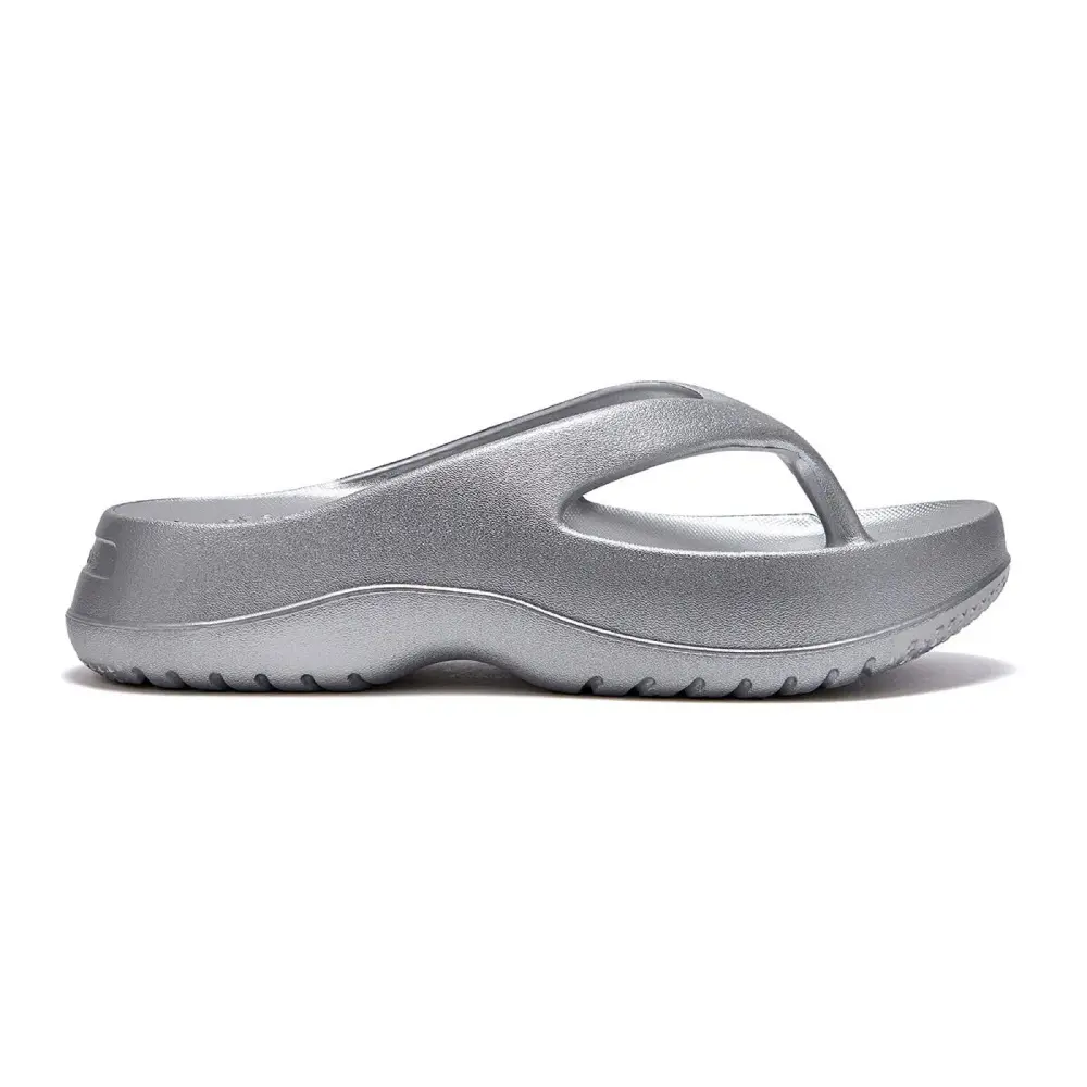 韓國限定 OTZ BEADLE PLATFORM FLIP-FLOP 厚底夾腳拖鞋/ 銀色/ 預購 26 cm