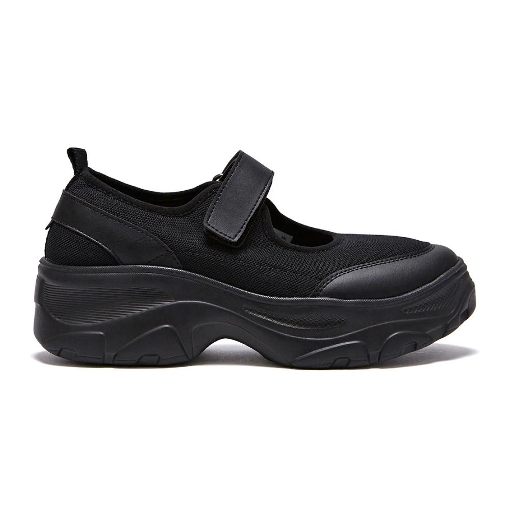 韓國限定 OTZ LOMITA PLATFORM VELCRO MARY JANE 厚底魔鬼氈瑪莉珍鞋/ 黑色/ 預購 25.5 cm
