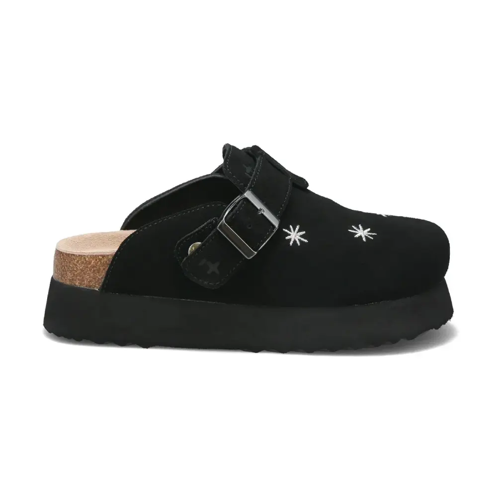 韓國限定 OTZ x LOFA SEOUL TOFFEE SUEDE CLOG 厚底麂皮涼拖鞋 黑色/ 預購 26 cm