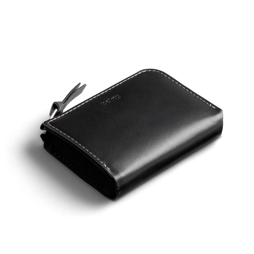 Bellroy L-Pocket 小型隨身皮革短夾 皮夾 拉鍊錢包 RFID防盜 禮物 送禮 推薦(黑色)