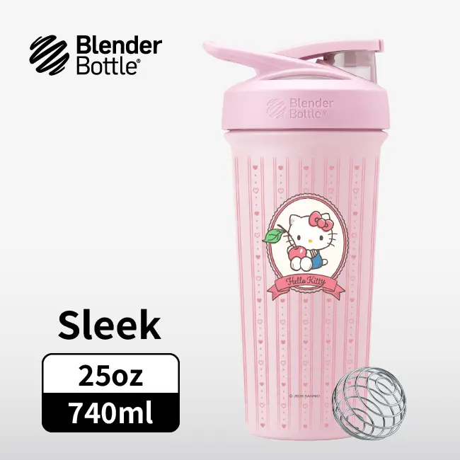 結帳享9折🚩BlenderBottle 不鏽鋼水壺/ 三麗鷗/ Hello Kitty/ 櫻桃粉粉/ 25oz/ 740ml
