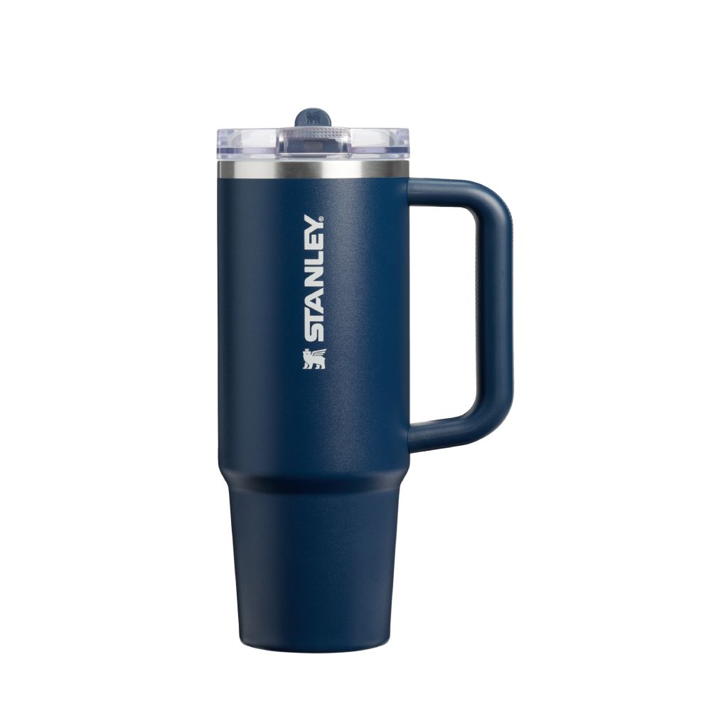 STANLEY防漏吸管隨手杯/ 0.88L/ 午夜海軍藍