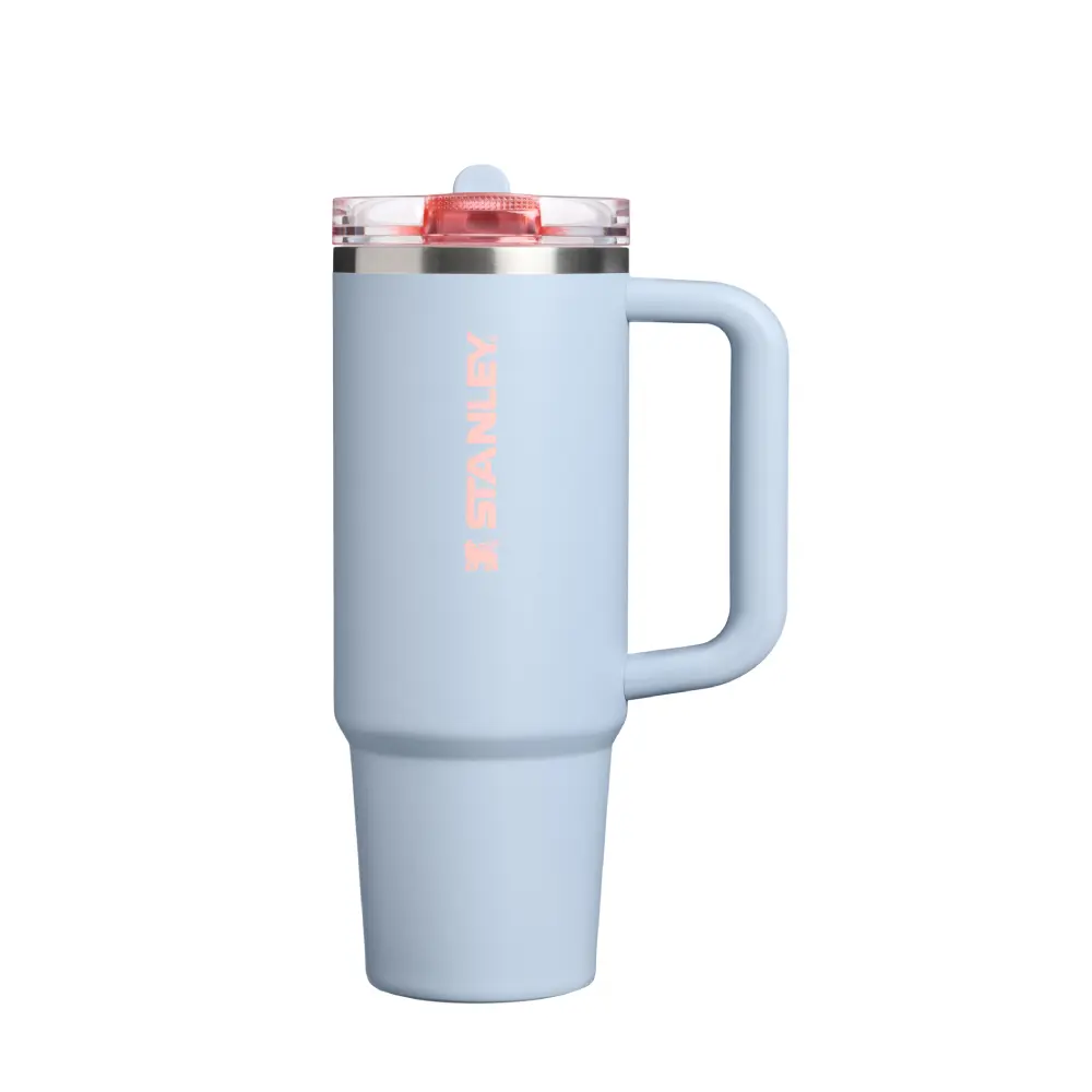 STANLEY防漏吸管隨手杯/ 0.88L/ 天使藍