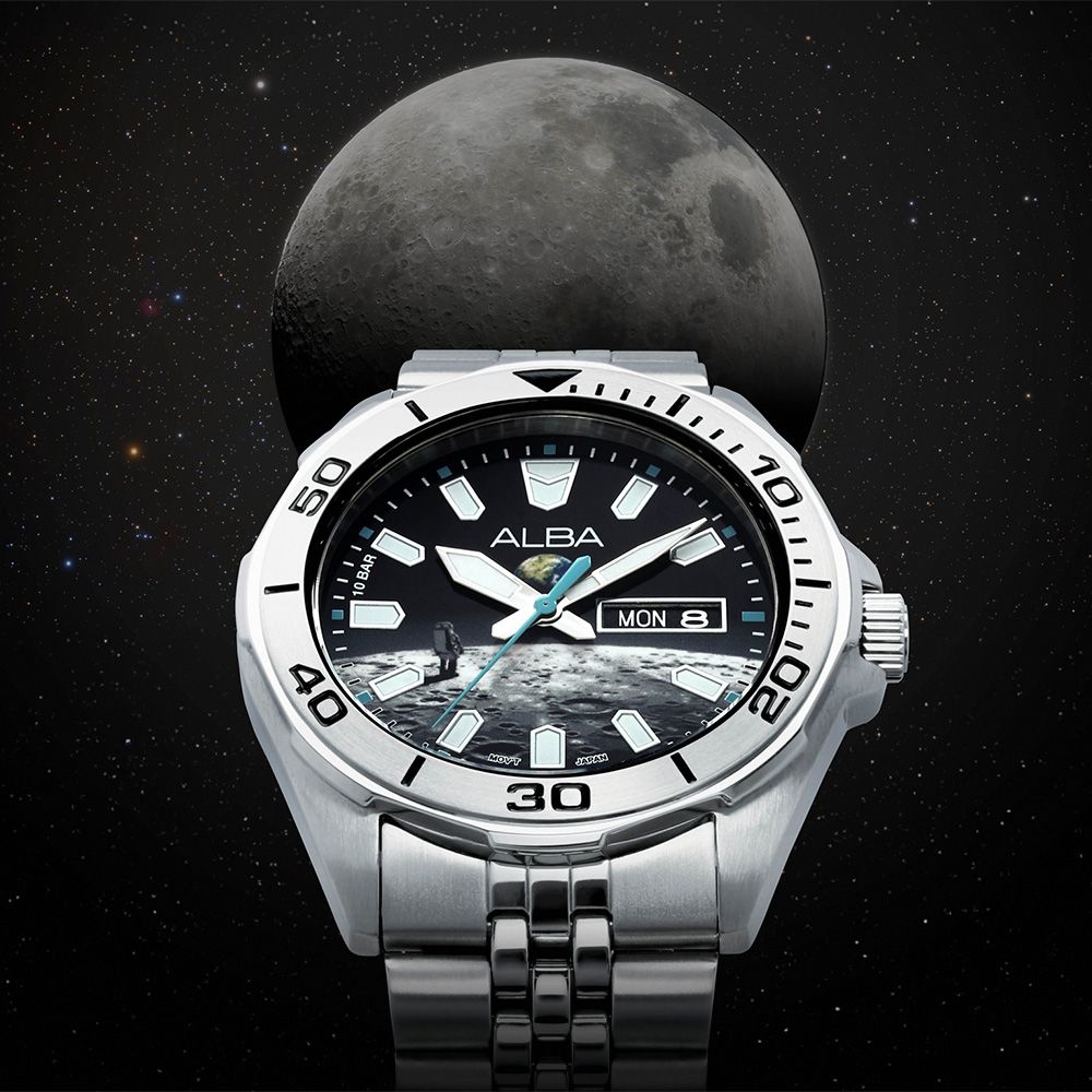 ALBA Planet Series 星系宇航 限量 Lunar 月球手錶-42mm 禮物 送禮 推薦(AV3591X2/VJ43-X044H)