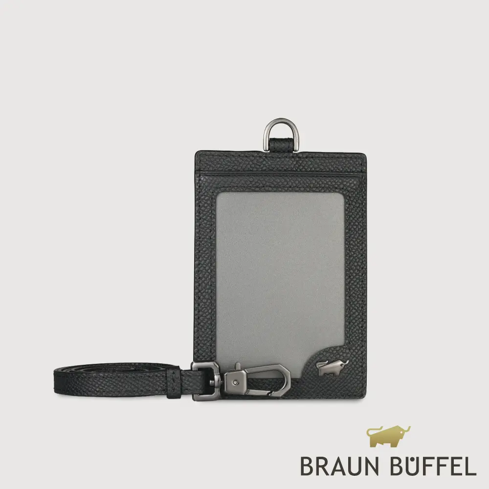 【BRAUN BUFFEL 德國小金牛】台灣總代理 HOMME-ZW 證件夾-黑色/BF599-600A-BK