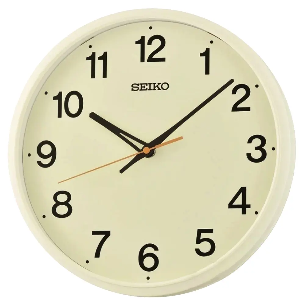 SEIKO 精工 指針式簡約數字掛鐘 時鐘-33.5cm 禮物 送禮(QHA019C)