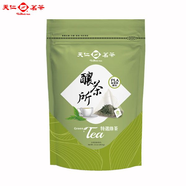 【天仁茗茶】天仁釀茶所三角茶包/ 特選綠茶(2.8g*36入)