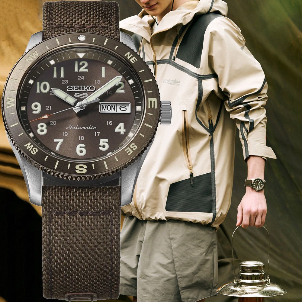 SEIKO 精工 5 Sports Field Series 軍裝風格機械錶-41mm(HDB009/4R36-18V0R)