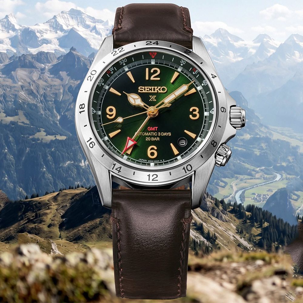 SEIKO 精工Prospex Alpinist 登山者 三日鍊 GMT 200米潛水機械錶(HBC007/6R54-00B0G)