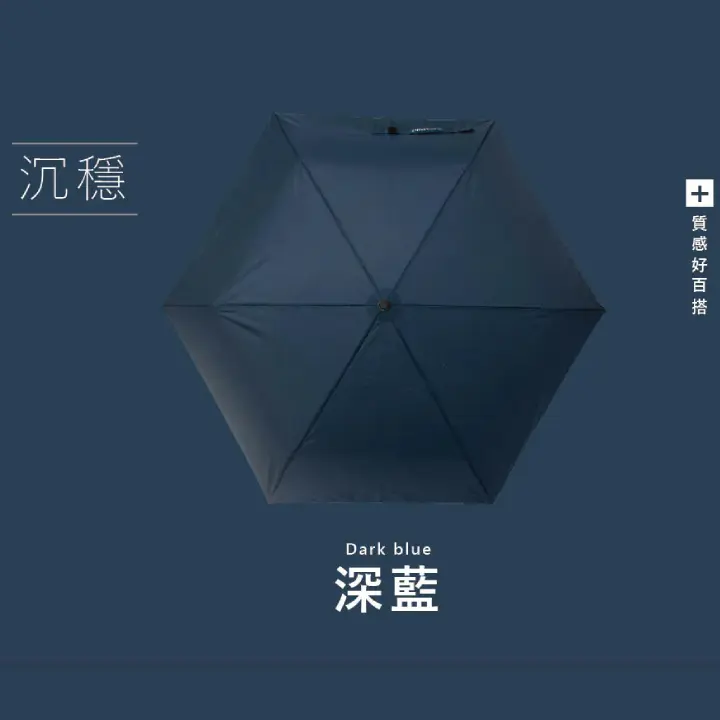 F-SEASONS寶特瓶回收紗永續自動折傘/ 深藍/ IF40