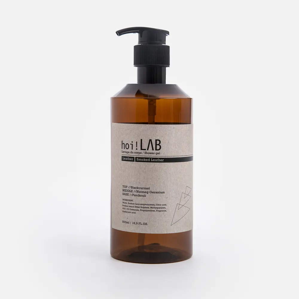 【hoi!LAB】實驗室-沐浴精500ml/ 煙燻皮革