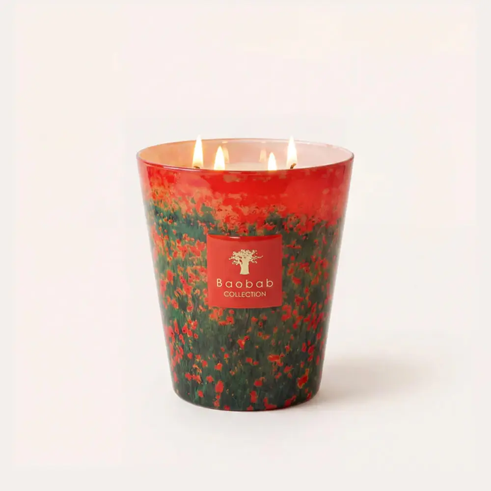 Baobab Collection 香氛蠟燭 1100g / height 16cm / Poppies / Arty Flowers 罌粟花