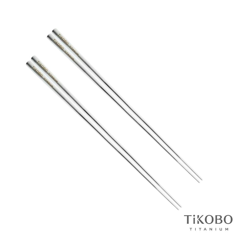 不生鏽、不發霉➤TiKOBO鈦工坊 純鈦方形空心筷23.5公分