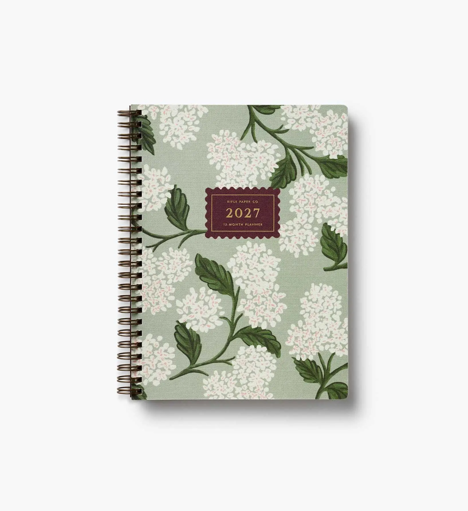 2027美國 RIFLE PAPER 線圈日誌/ 12個月/ 軟殼/ Sage Hydrangea