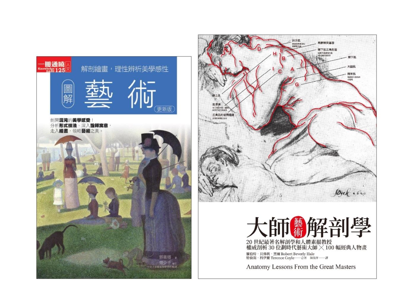 藝術從入門精華到大師精髓套書: 圖解藝術+大師藝術解剖學 (2冊合售)