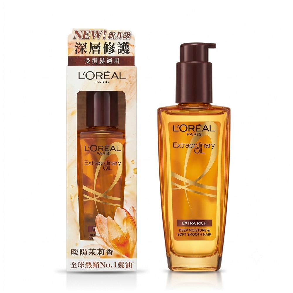 【L'Oreal Paris 巴黎萊雅】金緻護髮精油100ml 棕色款 公司貨