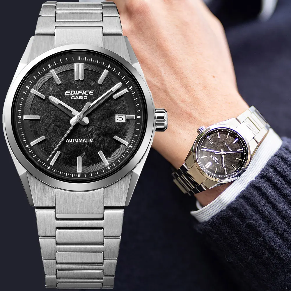 CASIO 卡西歐 EDIFICE 跑車系列 機械錶 手錶-38mm 送禮 禮物 推薦(EFK-110D-1A)
