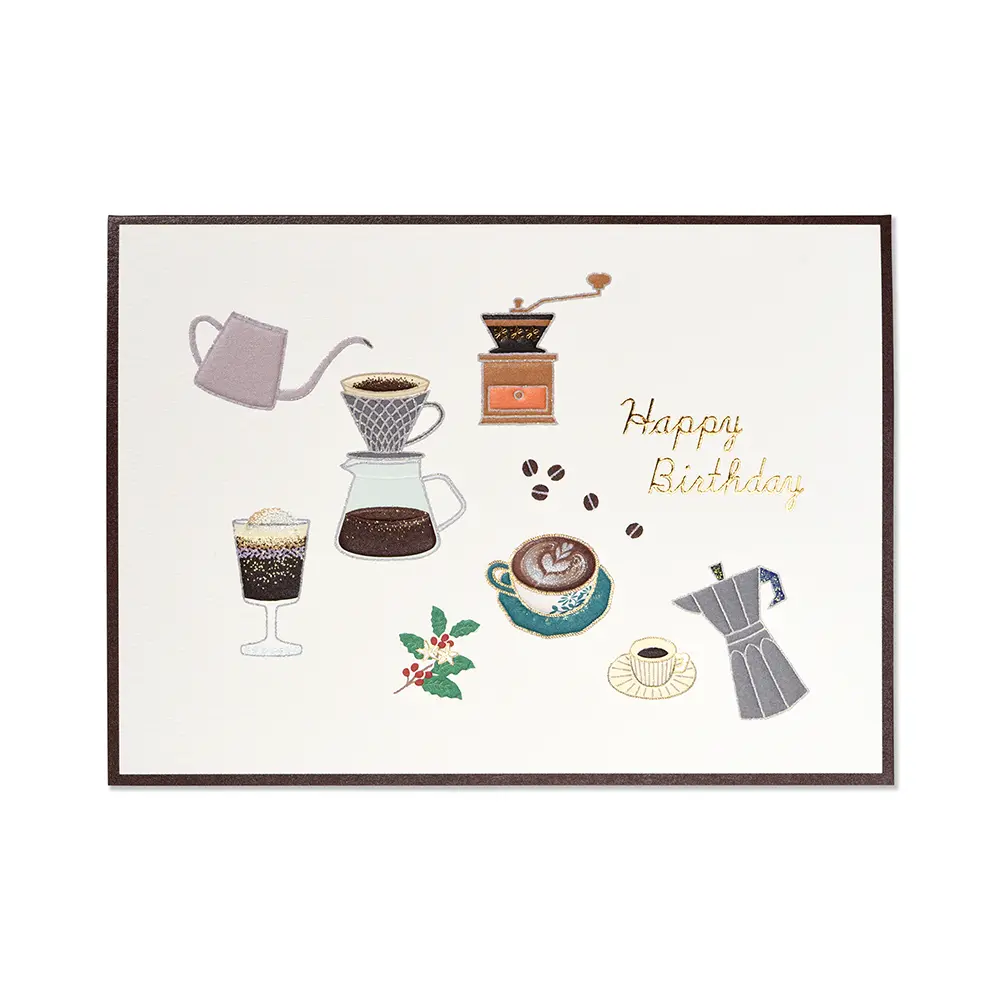 日本 G.C.PRESS 生日卡/ Like It!/ 咖啡時間