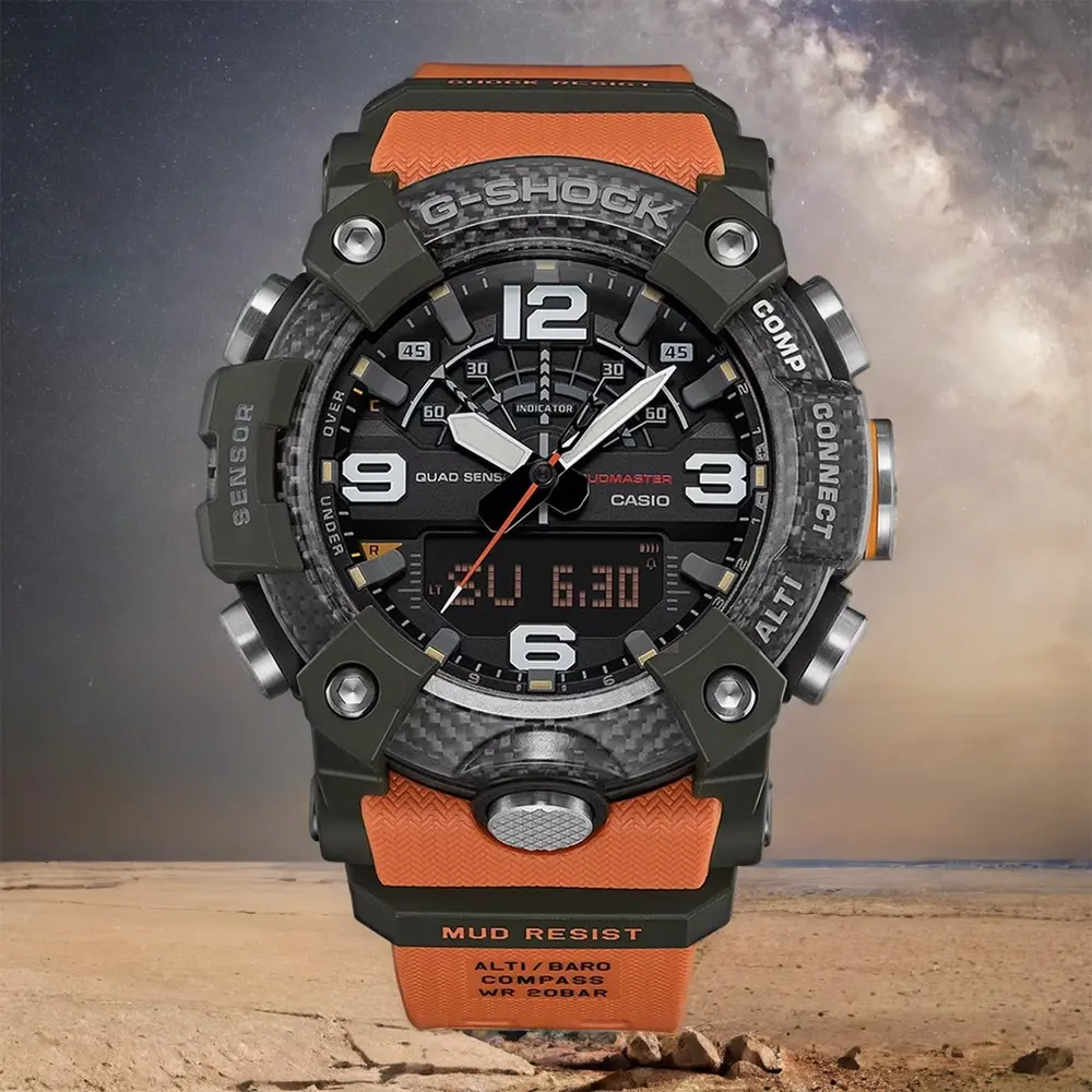 CASIO 卡西歐 G-SHOCK Master of G 越野冒險多功能藍牙手錶 送禮 禮物 推薦(GG-B100X-1A9)