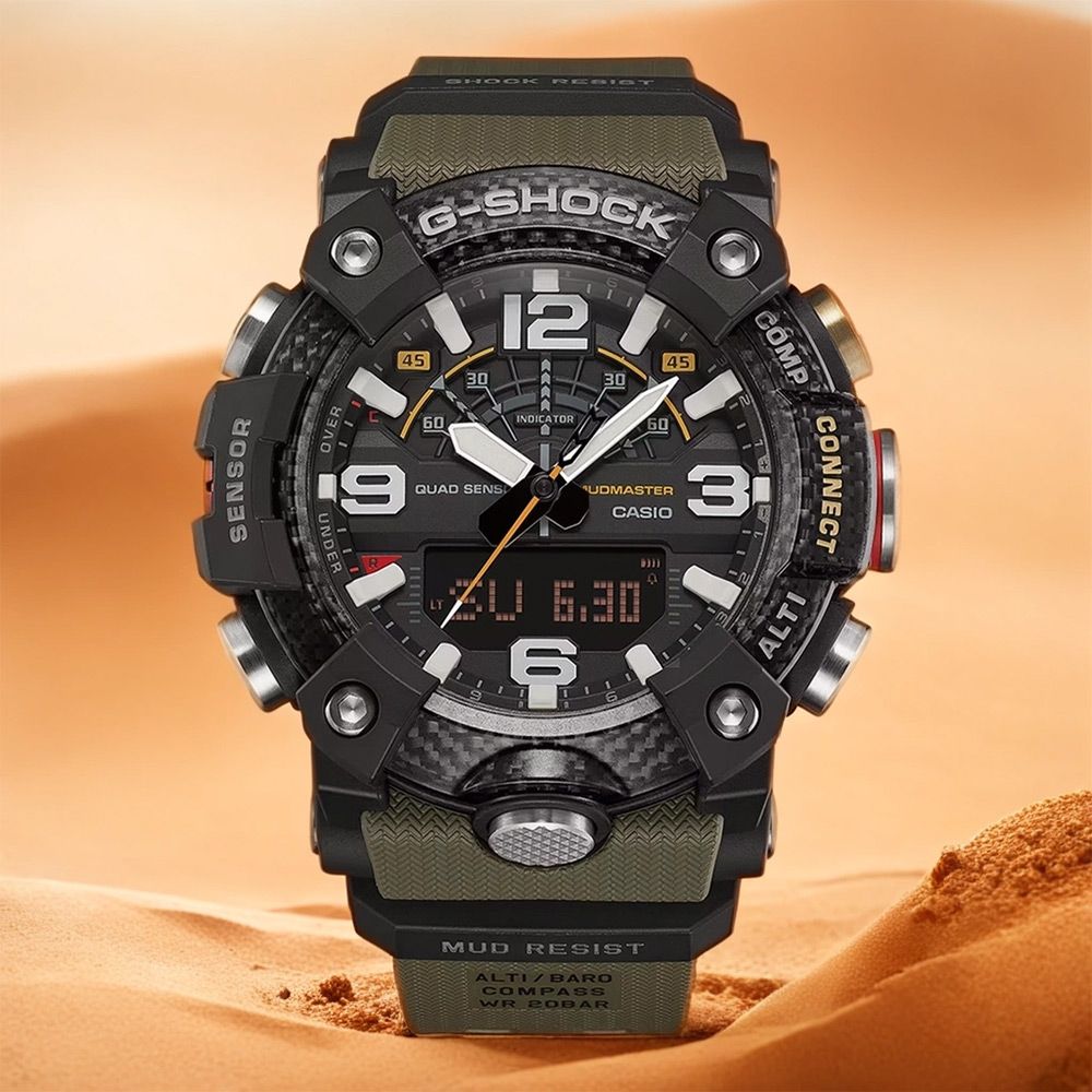 CASIO 卡西歐 G-SHOCK Master of G 越野冒險多功能藍牙手錶 送禮 禮物 推薦(GG-B100X-1A3)