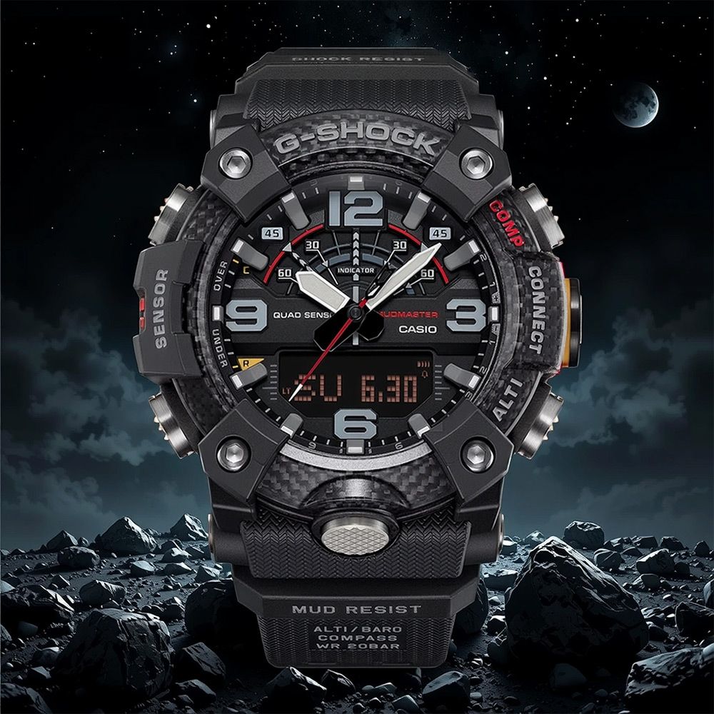 CASIO 卡西歐 G-SHOCK Master of G 越野冒險多功能藍牙手錶 送禮 禮物 推薦(GG-B100X-1A)