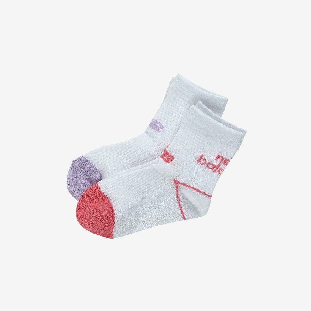 韓國 New Balance 童襪 大童16-22 兩入一組網眼中筒襪/ 粉色/ 預購 20 cm