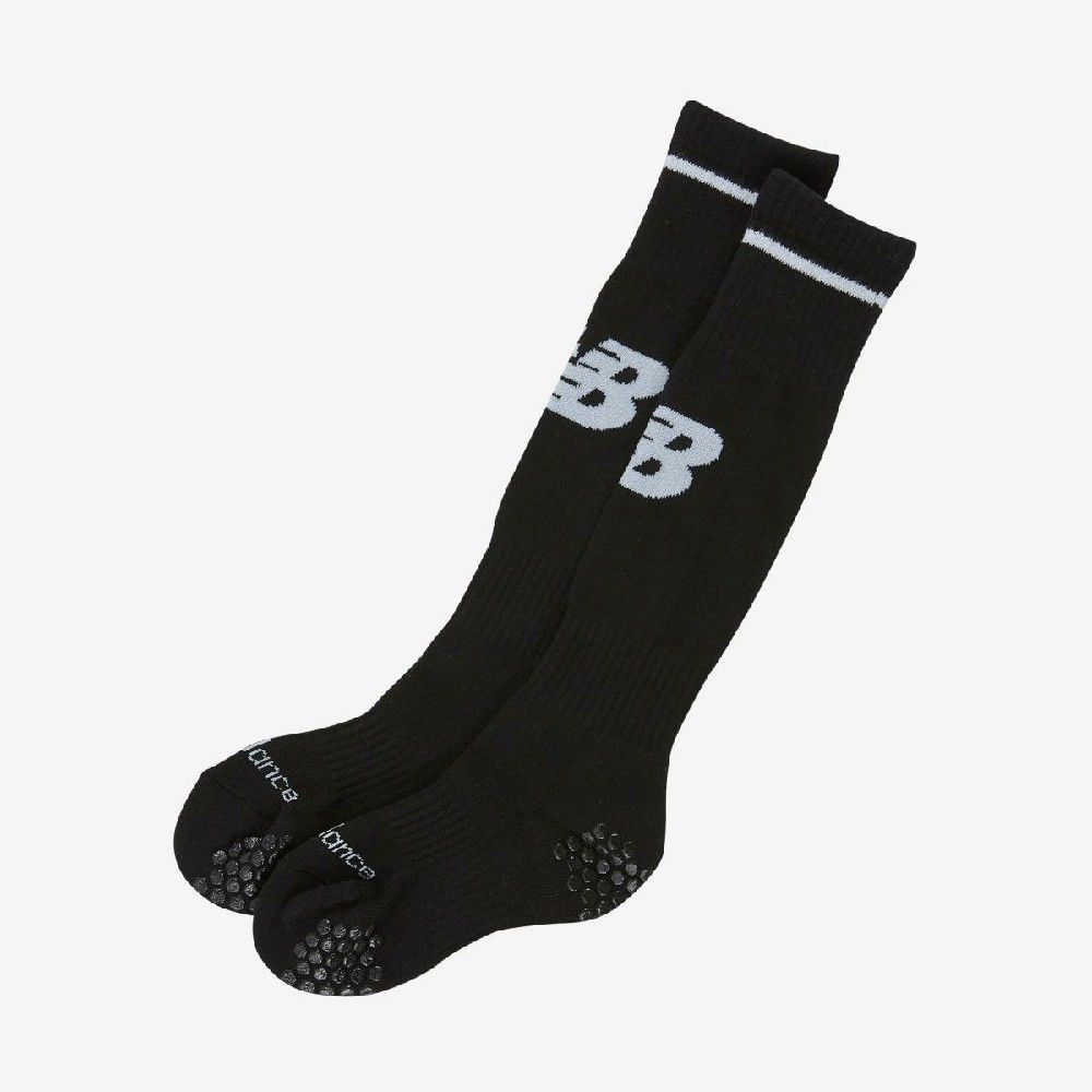 韓國 New Balance 童襪 大童16-22 防滑兒童足球襪/ 黑色/ 預購 20 cm