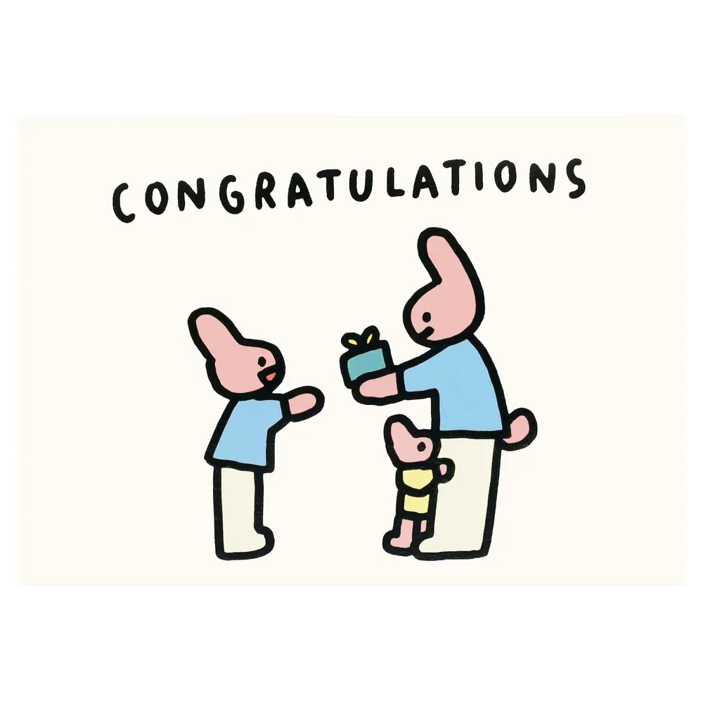 韓國ZERO PER ZERO 雙卡/ Rabbit Family/ Congratulations