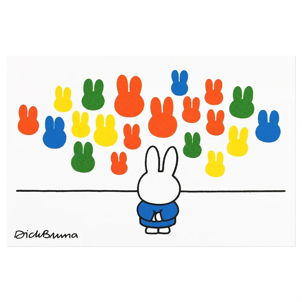 韓國ZERO PER ZERO Miffy Silkscreen 明信片/ Miffy Museum