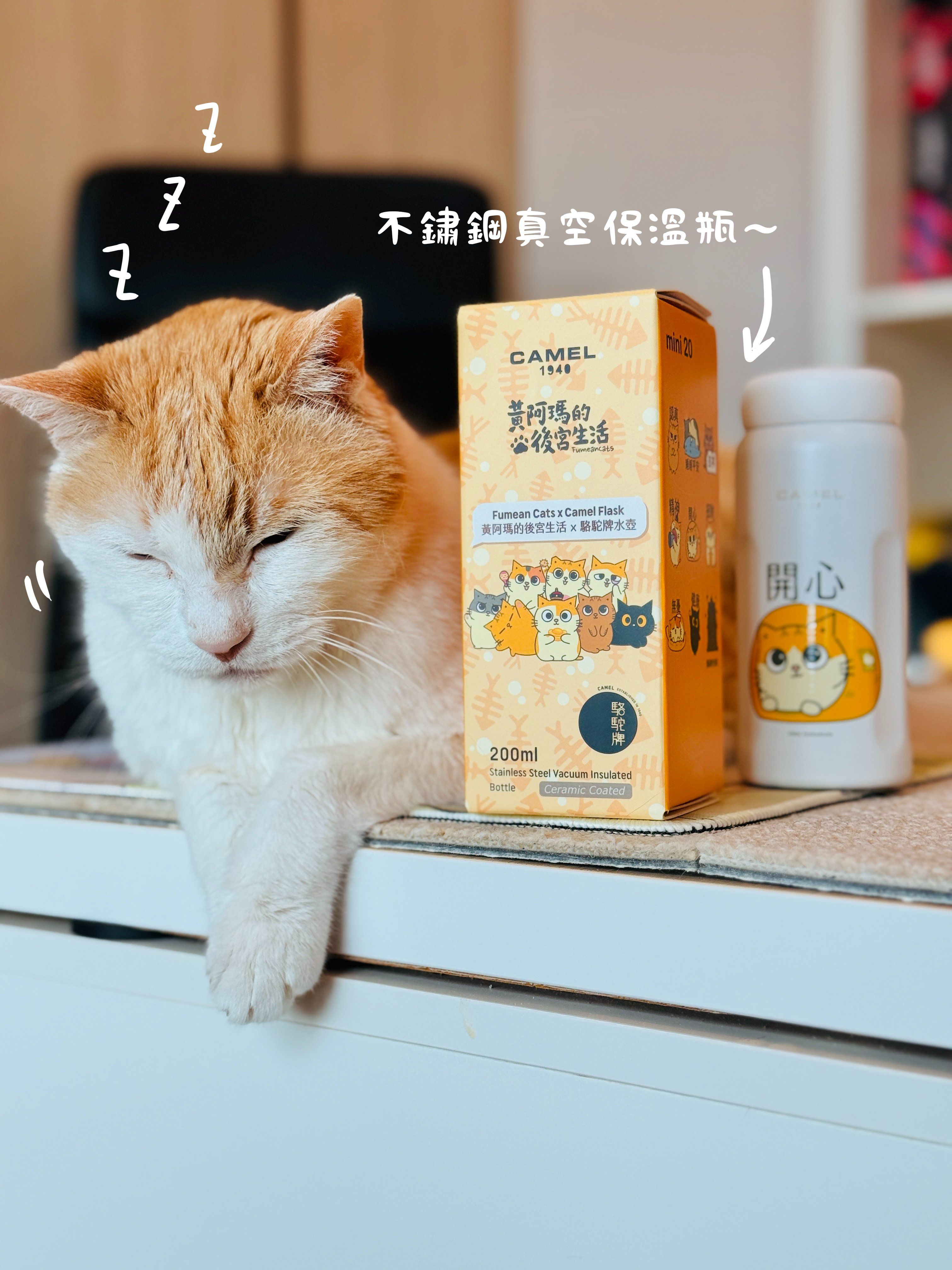 【香港CAMEL駱駝牌】黃阿瑪聯名 mini 20 系列陶瓷內膽保溫瓶/ 200ml / 盲盒款