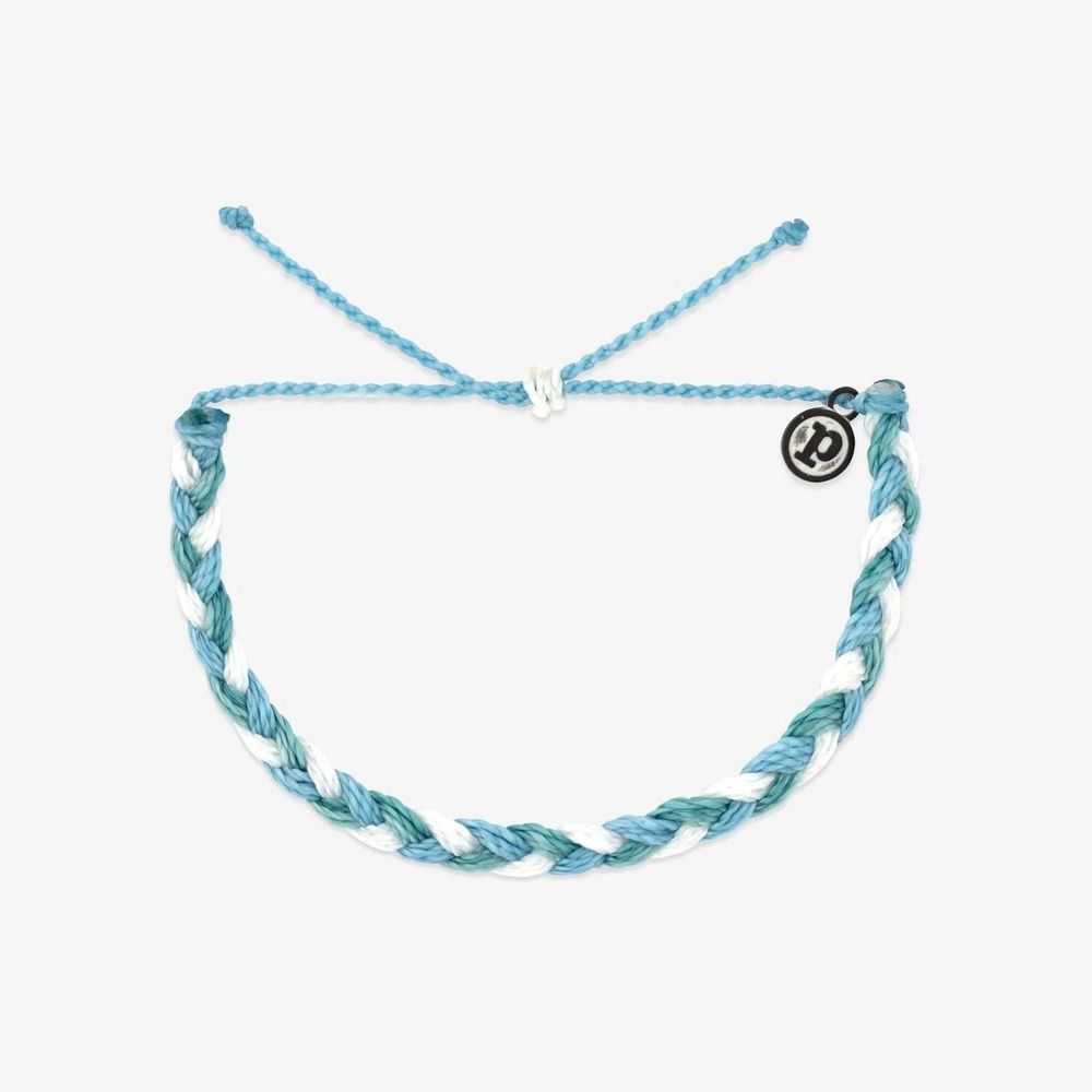 Pura Vida 美國手工 SAIL AWAY 揚帆遠航粗線編織可調式衝浪手環