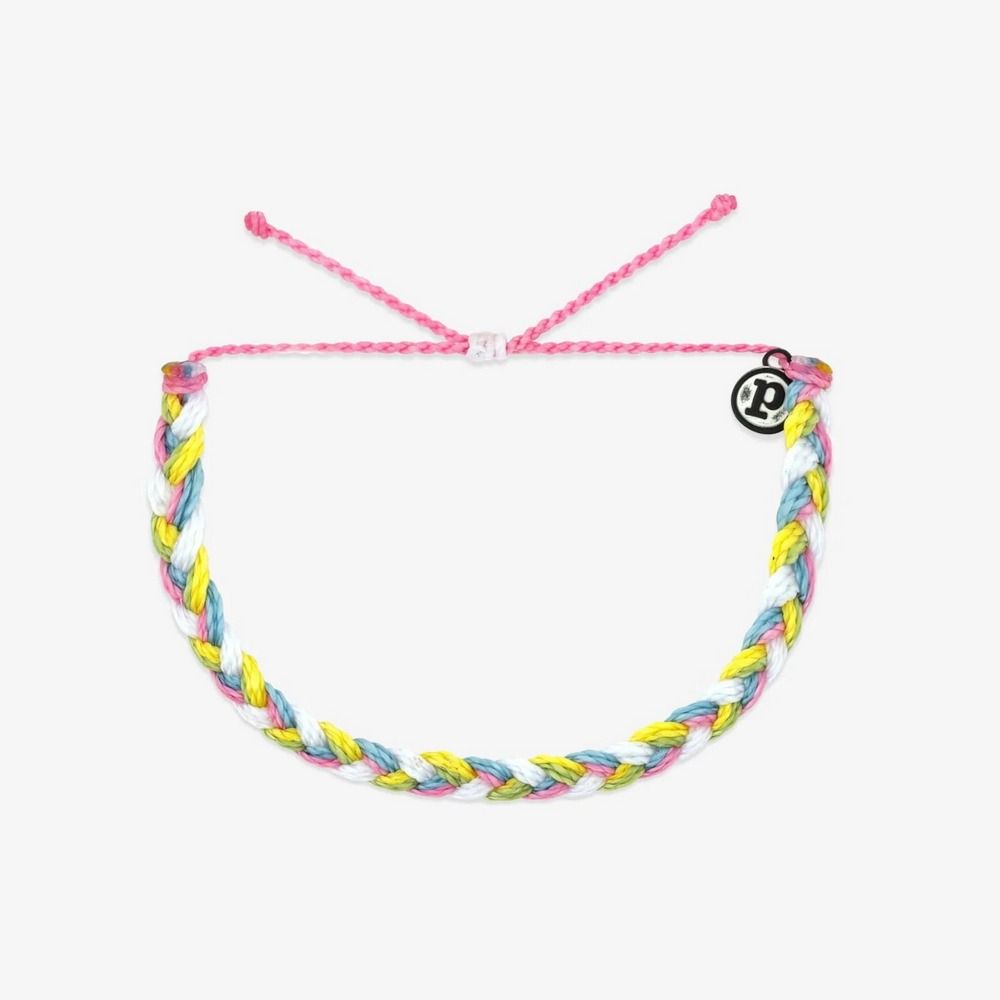 Pura Vida 美國手工 BEACH BUM 海灘浪人粗線編織可調式衝浪手環
