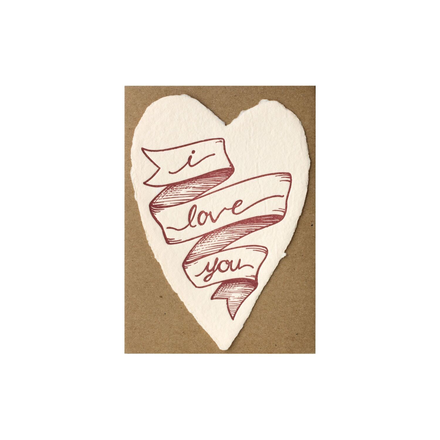 美國 OBLATION 毛邊情人卡/ Love