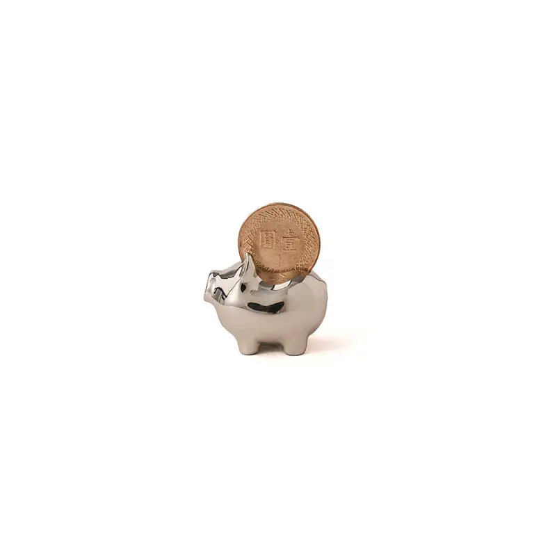 金豬擺飾/ 叁/ 3cm/ 銀