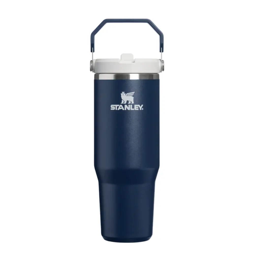 STANLEY經典系列IceFlow手提吸管杯2.0/ 0.88L/ 午夜海軍藍