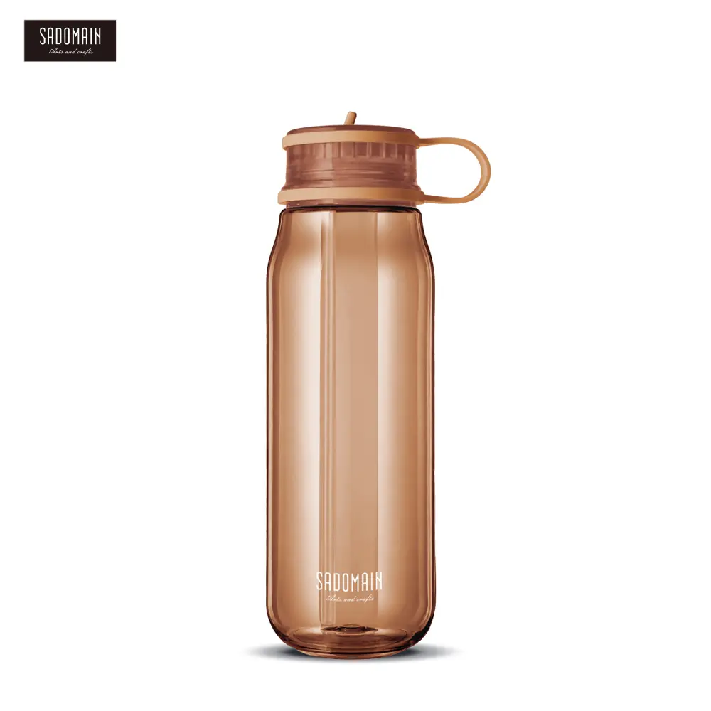 【SADOMAIN 仙德曼】夏日繽紛Tritan運動水壺 960ml/ 焦糖奶