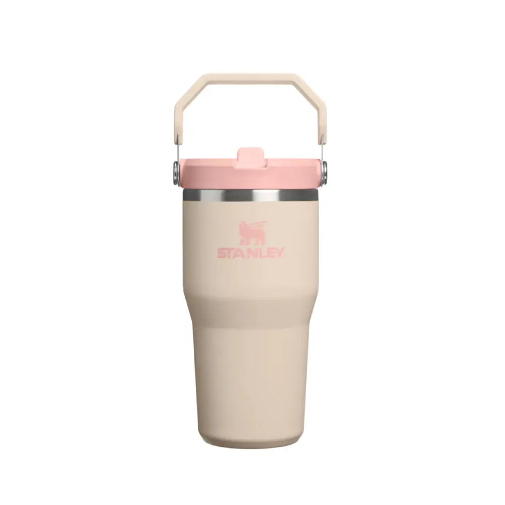 STANLEY經典系列IceFlow手提吸管杯2.0/ 0.59L/ 香檳粉